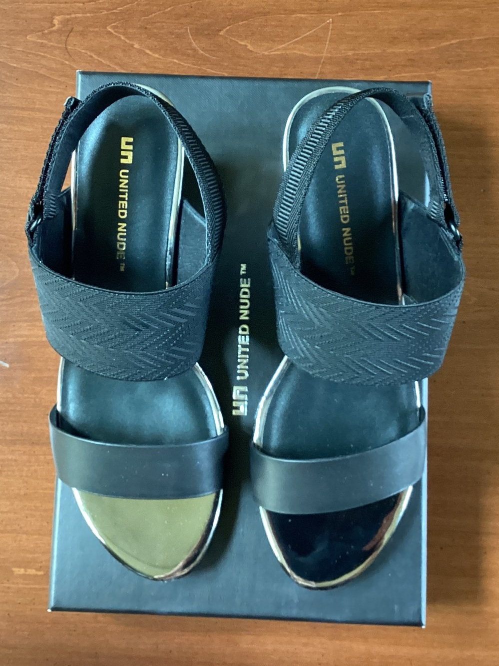 United Nude LEV Sandal Mid Black Mix